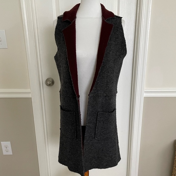 Anthropologie Moth Morris Open Sweater Vest - Picture 2 of 5